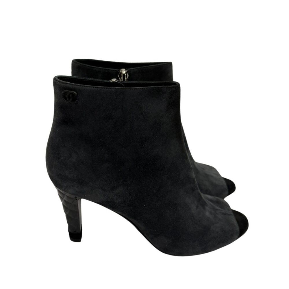 Chanel Open Toe Booties